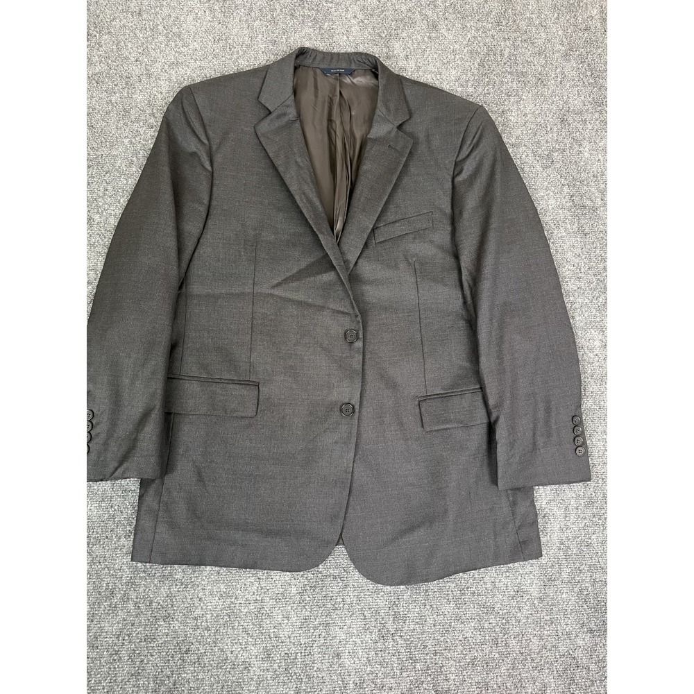 Brooks Brothers Vitale Barberis Canonico Regent Fit Gray Blazer Wool Size 46R